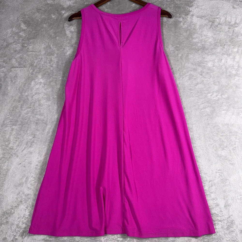 Chaus Womens Sleeveless Fit Flare Short Dress Size XL Hot Pink Spring Beach Chic - Picture 5 of 5